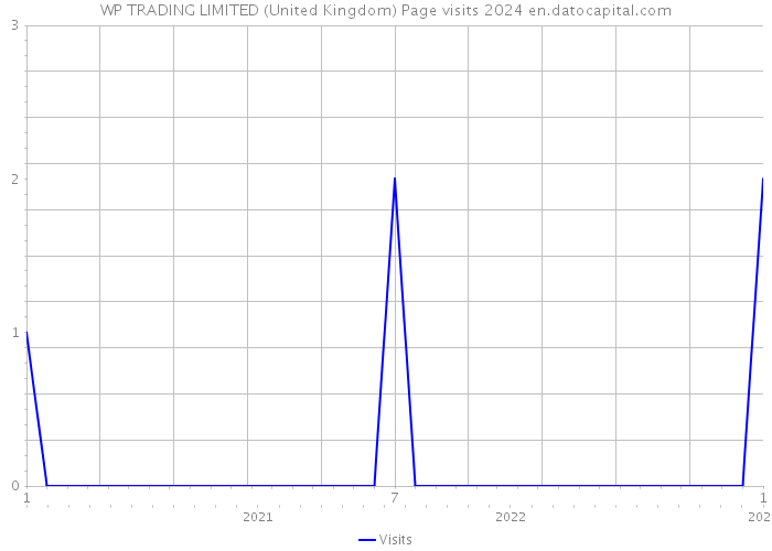 WP TRADING LIMITED (United Kingdom) Page visits 2024 