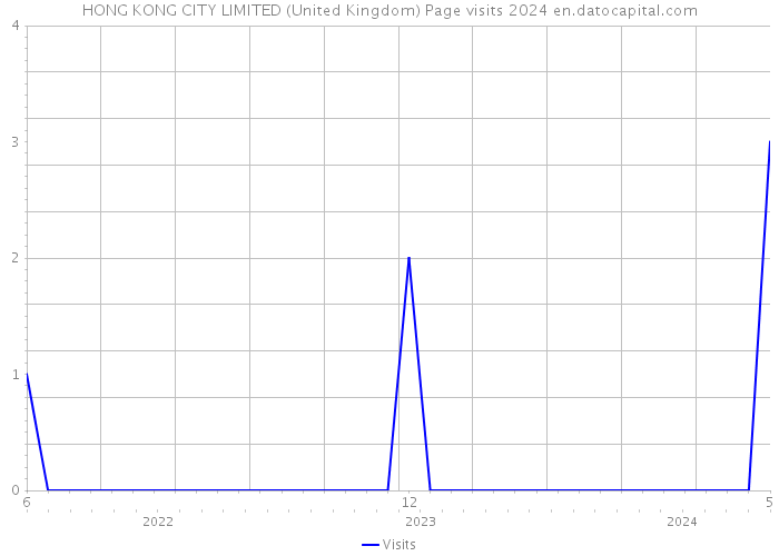 HONG KONG CITY LIMITED (United Kingdom) Page visits 2024 