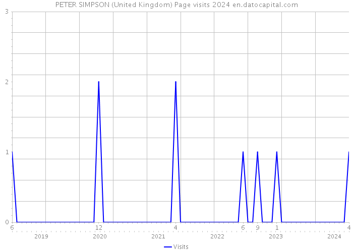PETER SIMPSON (United Kingdom) Page visits 2024 
