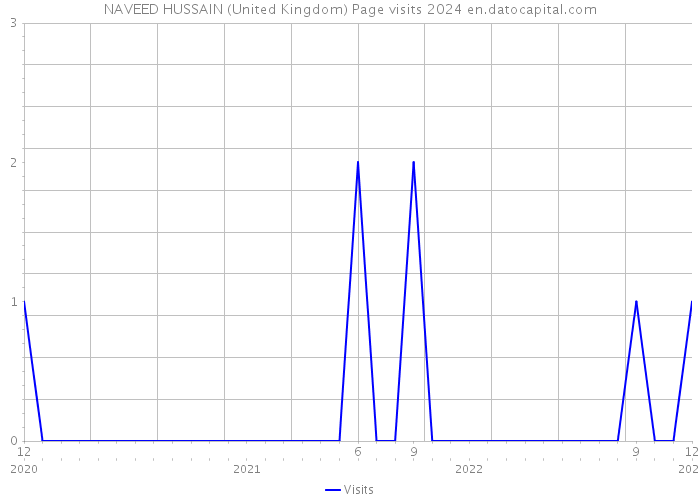 NAVEED HUSSAIN (United Kingdom) Page visits 2024 