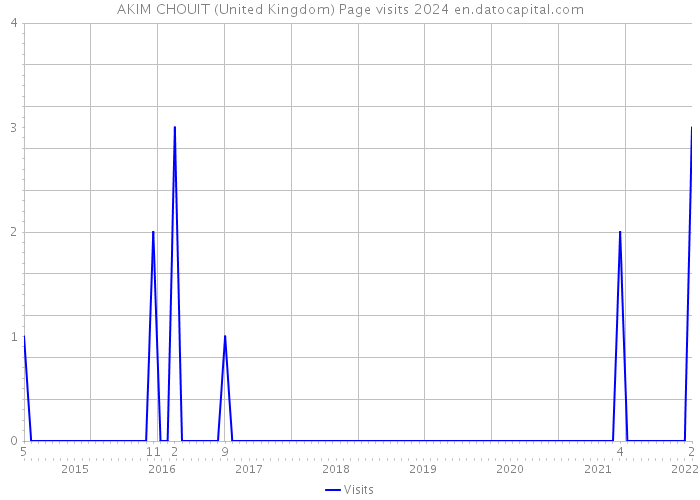 AKIM CHOUIT (United Kingdom) Page visits 2024 