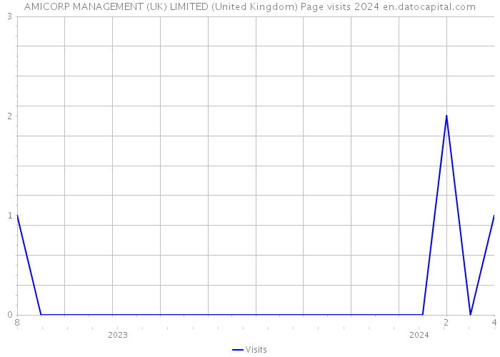 AMICORP MANAGEMENT (UK) LIMITED (United Kingdom) Page visits 2024 