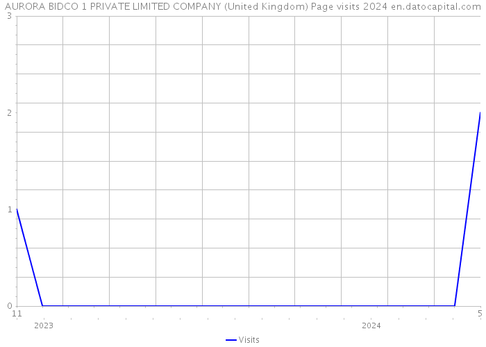 AURORA BIDCO 1 PRIVATE LIMITED COMPANY (United Kingdom) Page visits 2024 
