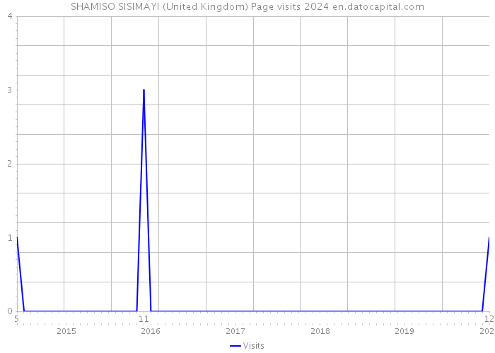 SHAMISO SISIMAYI (United Kingdom) Page visits 2024 