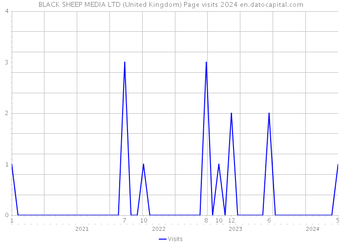 BLACK SHEEP MEDIA LTD (United Kingdom) Page visits 2024 