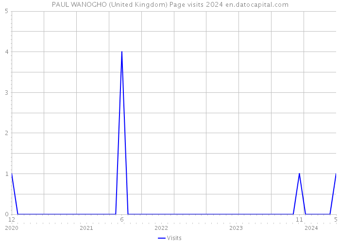 PAUL WANOGHO (United Kingdom) Page visits 2024 