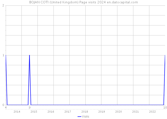 BOJAN COTI (United Kingdom) Page visits 2024 
