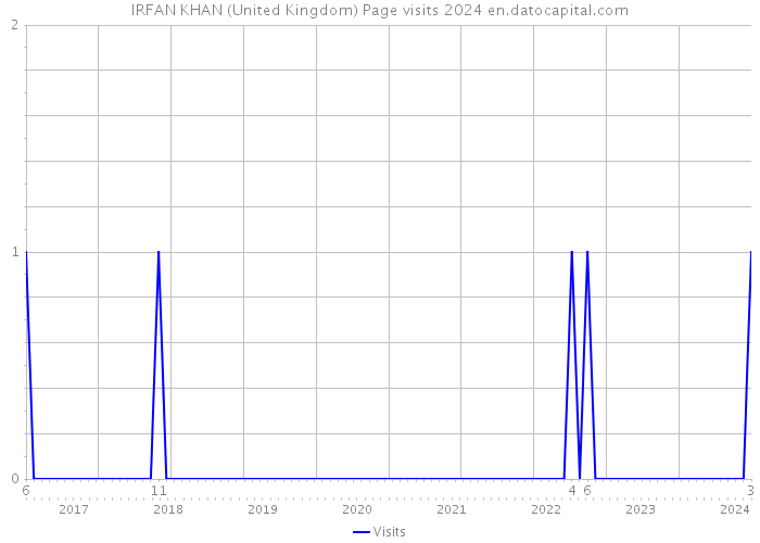 IRFAN KHAN (United Kingdom) Page visits 2024 