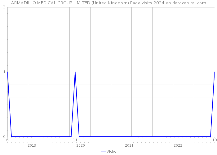 ARMADILLO MEDICAL GROUP LIMITED (United Kingdom) Page visits 2024 