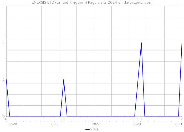 ENERSIS LTD (United Kingdom) Page visits 2024 