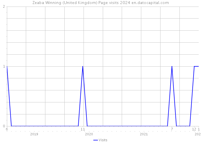 Zeaba Winning (United Kingdom) Page visits 2024 