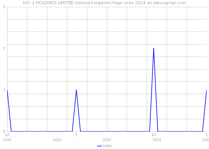 NO. 1 HOLDINGS LIMITED (United Kingdom) Page visits 2024 