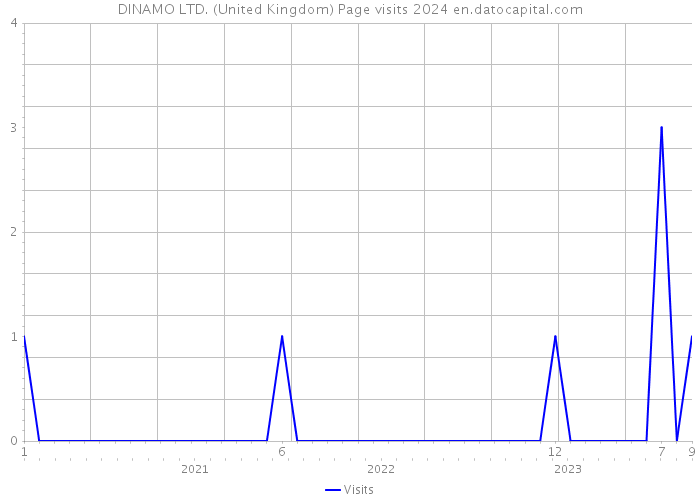 DINAMO LTD. (United Kingdom) Page visits 2024 