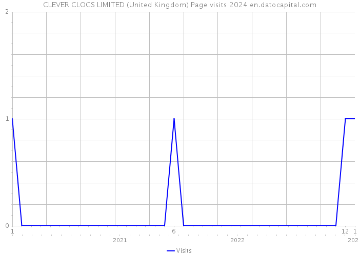 CLEVER CLOGS LIMITED (United Kingdom) Page visits 2024 
