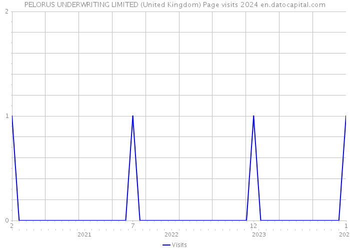 PELORUS UNDERWRITING LIMITED (United Kingdom) Page visits 2024 