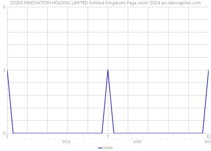 ZOZIO INNOVATION HOLDING LIMITED (United Kingdom) Page visits 2024 