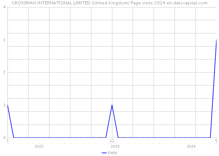 GROSSMAN INTERNATIONAL LIMITED (United Kingdom) Page visits 2024 