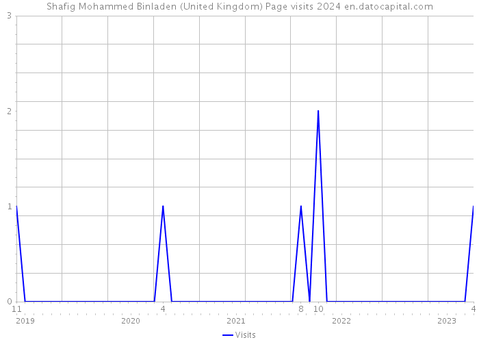 Shafig Mohammed Binladen (United Kingdom) Page visits 2024 