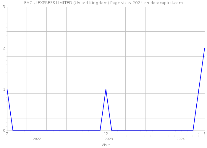 BACIU EXPRESS LIMITED (United Kingdom) Page visits 2024 