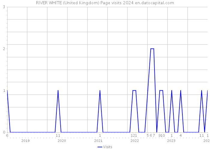 RIVER WHITE (United Kingdom) Page visits 2024 