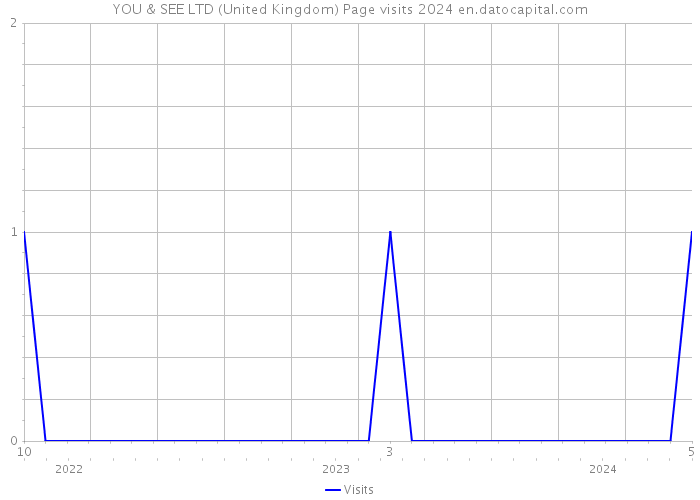 YOU & SEE LTD (United Kingdom) Page visits 2024 