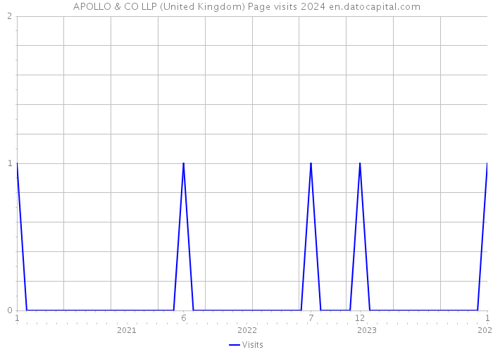 APOLLO & CO LLP (United Kingdom) Page visits 2024 
