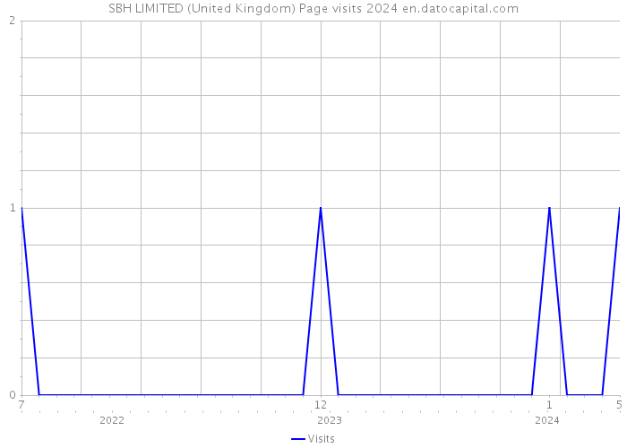 SBH LIMITED (United Kingdom) Page visits 2024 
