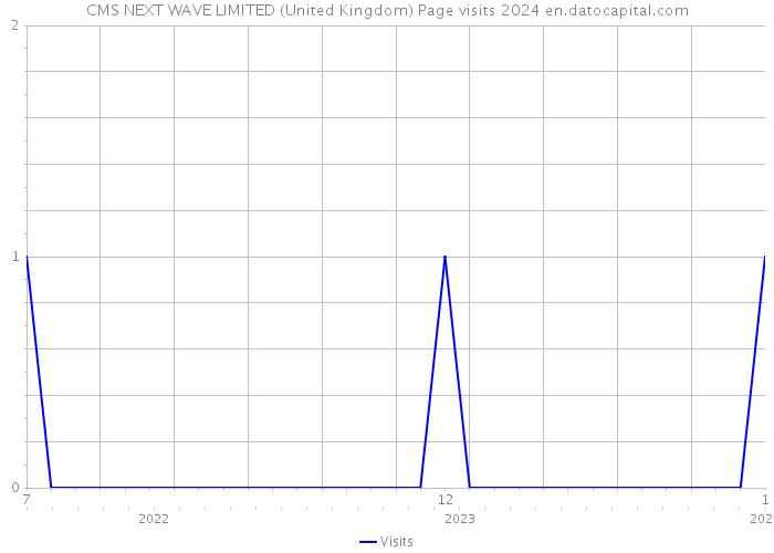 CMS NEXT WAVE LIMITED (United Kingdom) Page visits 2024 