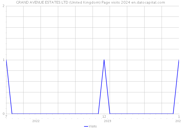 GRAND AVENUE ESTATES LTD (United Kingdom) Page visits 2024 