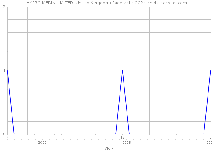 HYPRO MEDIA LIMITED (United Kingdom) Page visits 2024 
