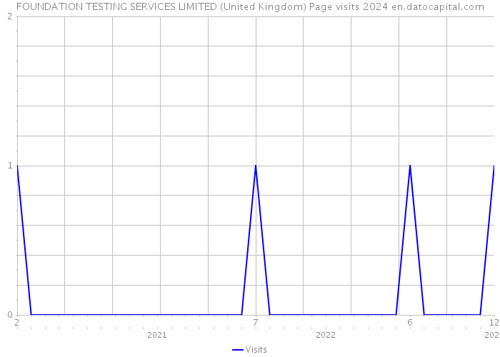 FOUNDATION TESTING SERVICES LIMITED (United Kingdom) Page visits 2024 