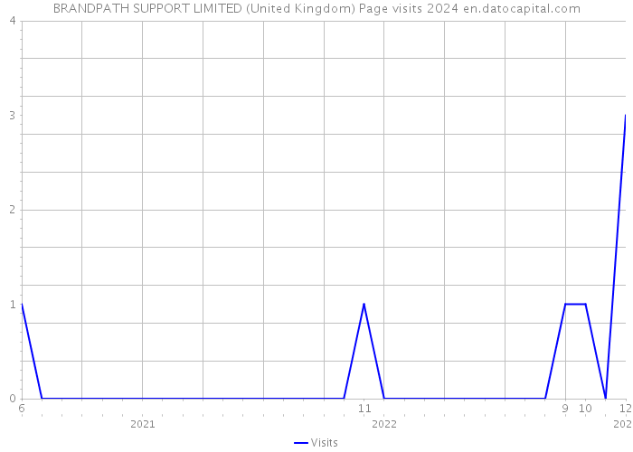 BRANDPATH SUPPORT LIMITED (United Kingdom) Page visits 2024 