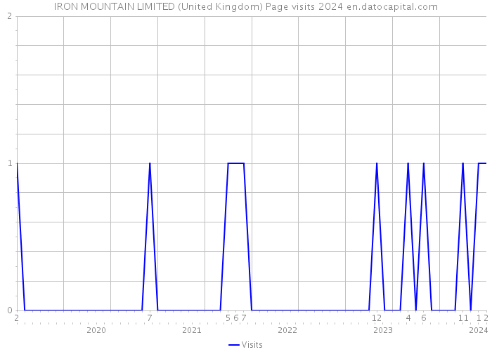 IRON MOUNTAIN LIMITED (United Kingdom) Page visits 2024 