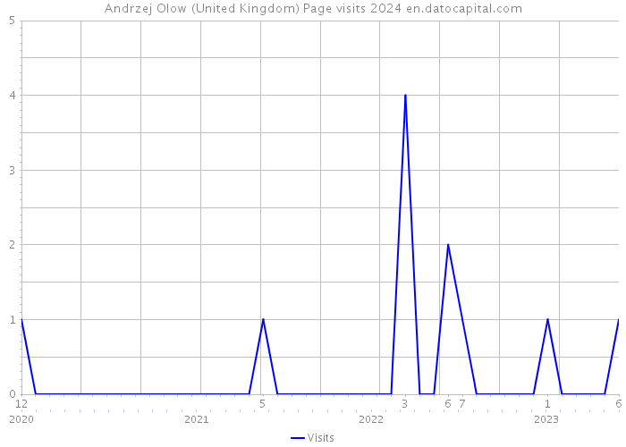 Andrzej Olow (United Kingdom) Page visits 2024 