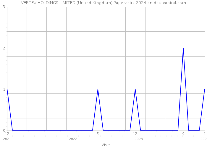 VERTEX HOLDINGS LIMITED (United Kingdom) Page visits 2024 