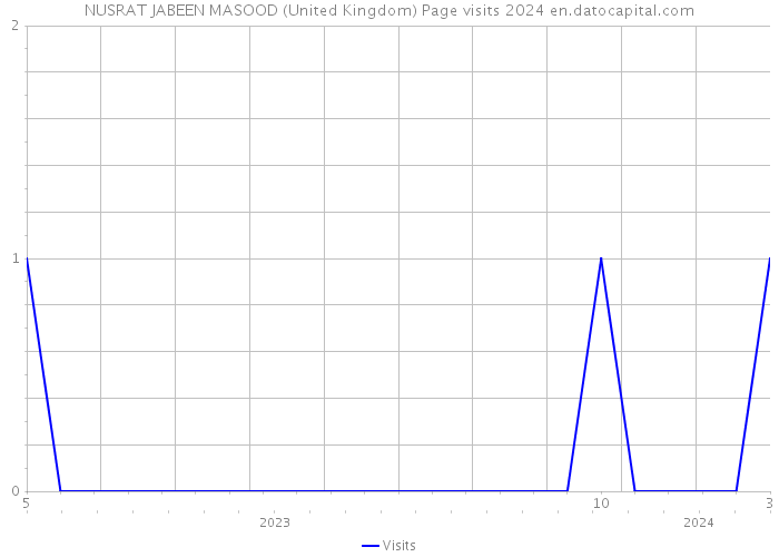 NUSRAT JABEEN MASOOD (United Kingdom) Page visits 2024 