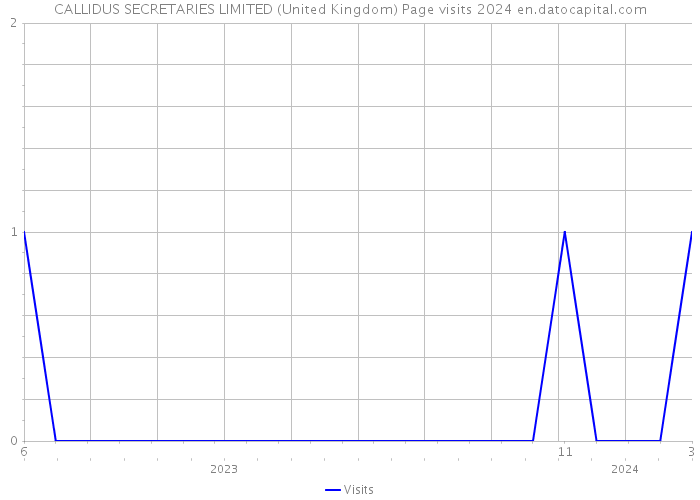 CALLIDUS SECRETARIES LIMITED (United Kingdom) Page visits 2024 