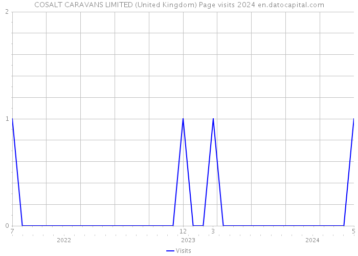 COSALT CARAVANS LIMITED (United Kingdom) Page visits 2024 