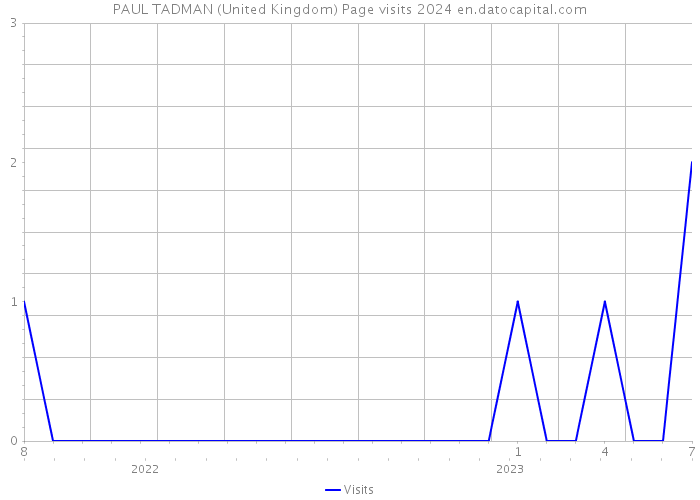 PAUL TADMAN (United Kingdom) Page visits 2024 