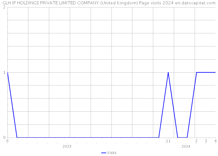 GLH IP HOLDINGS PRIVATE LIMITED COMPANY (United Kingdom) Page visits 2024 