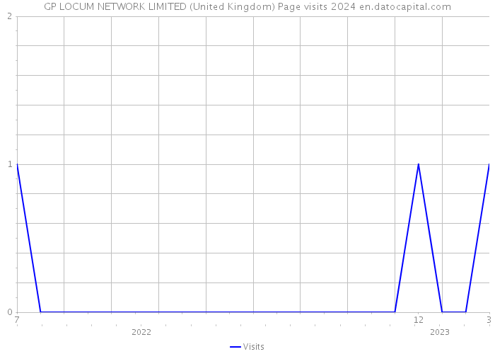 GP LOCUM NETWORK LIMITED (United Kingdom) Page visits 2024 