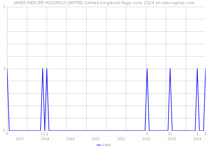 JAMES MERCER HOLDINGS LIMITED (United Kingdom) Page visits 2024 