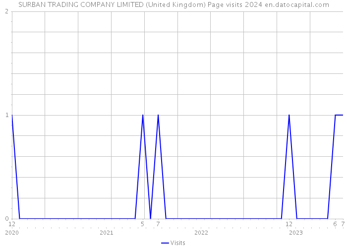 SURBAN TRADING COMPANY LIMITED (United Kingdom) Page visits 2024 