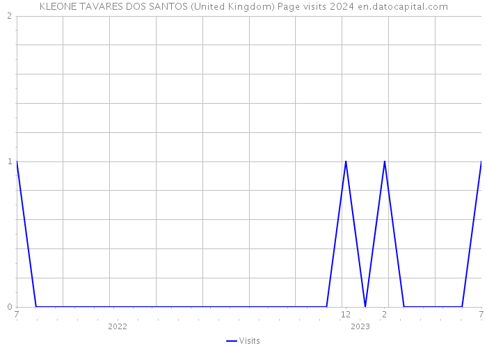 KLEONE TAVARES DOS SANTOS (United Kingdom) Page visits 2024 