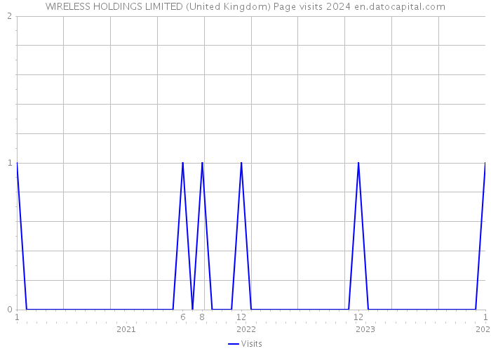 WIRELESS HOLDINGS LIMITED (United Kingdom) Page visits 2024 