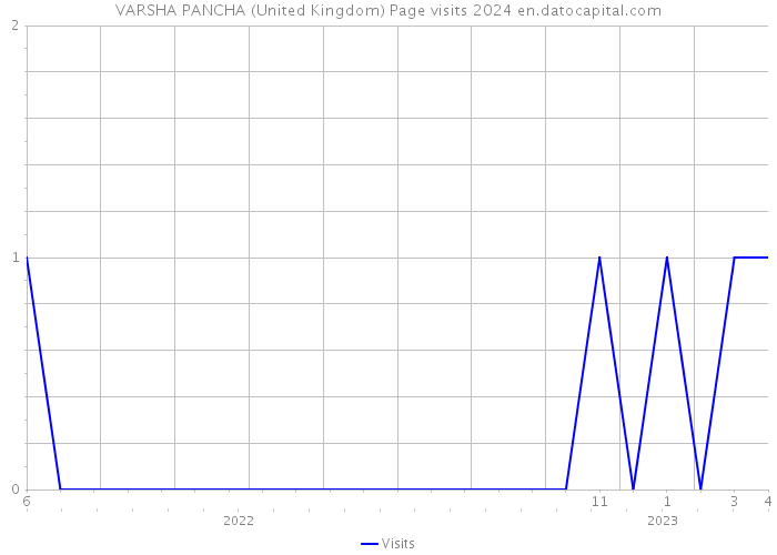 VARSHA PANCHA (United Kingdom) Page visits 2024 