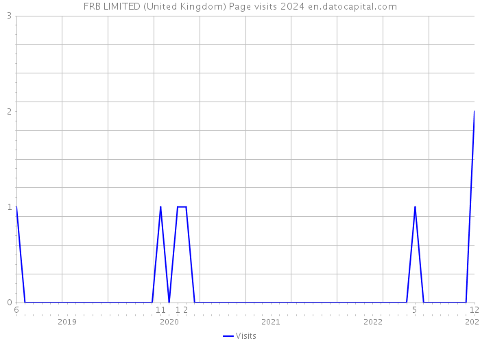 FRB LIMITED (United Kingdom) Page visits 2024 