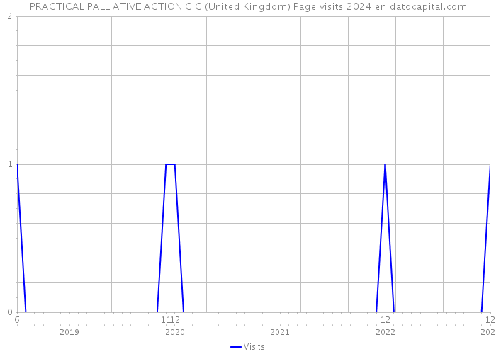 PRACTICAL PALLIATIVE ACTION CIC (United Kingdom) Page visits 2024 