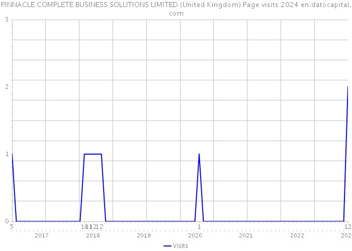 PINNACLE COMPLETE BUSINESS SOLUTIONS LIMITED (United Kingdom) Page visits 2024 