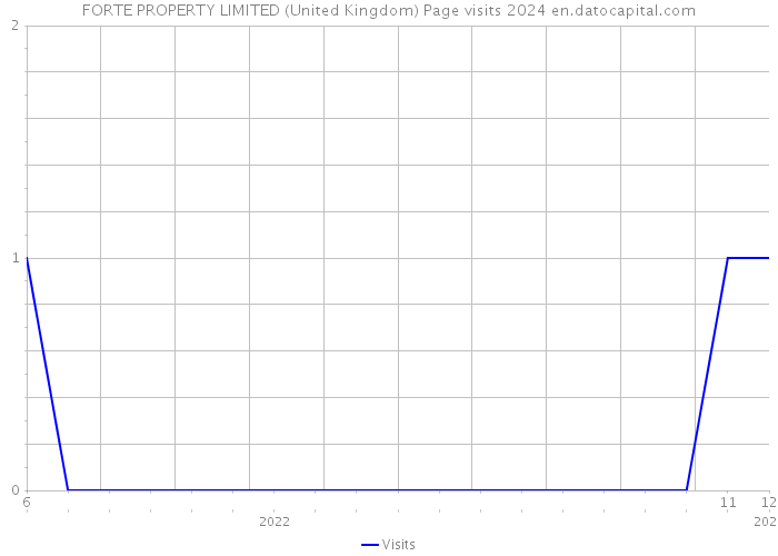 FORTE PROPERTY LIMITED (United Kingdom) Page visits 2024 